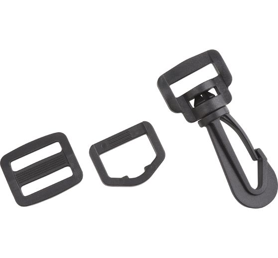 VBS Taschenzubehör-Set "Karabiner, D-Ring und Leiterschnalle", 30-tlg