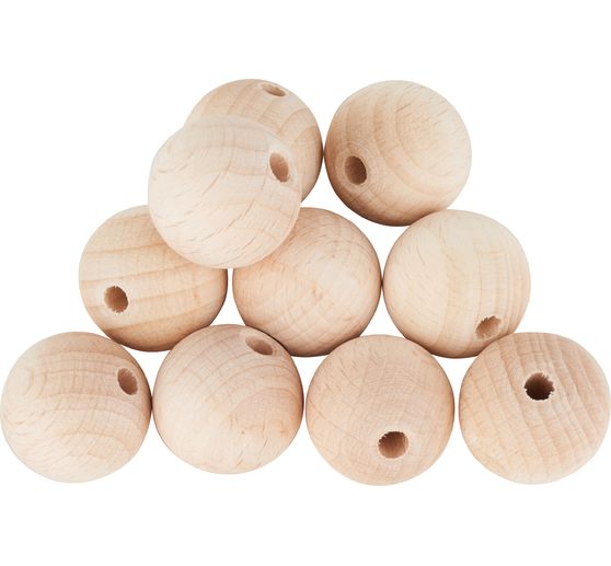 Perles en bois VBS « Ø 20 mm »