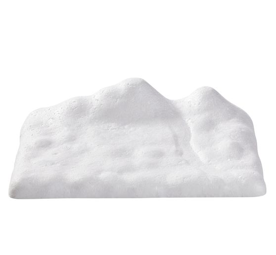 Styrofoam landscape with snow