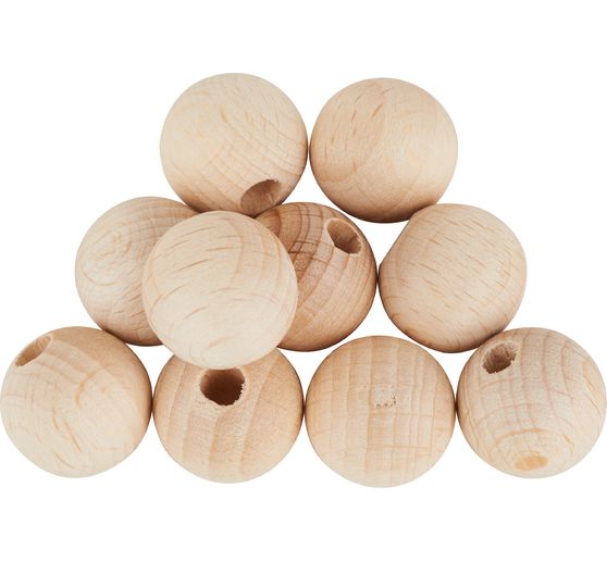 VBS Wooden balls half drilled "Ø 15 mm"