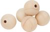 Wooden balls half drilled, Ø 50 mm