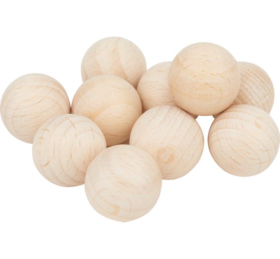 Perles en bois non percées VBS « Ø 15 mm »
