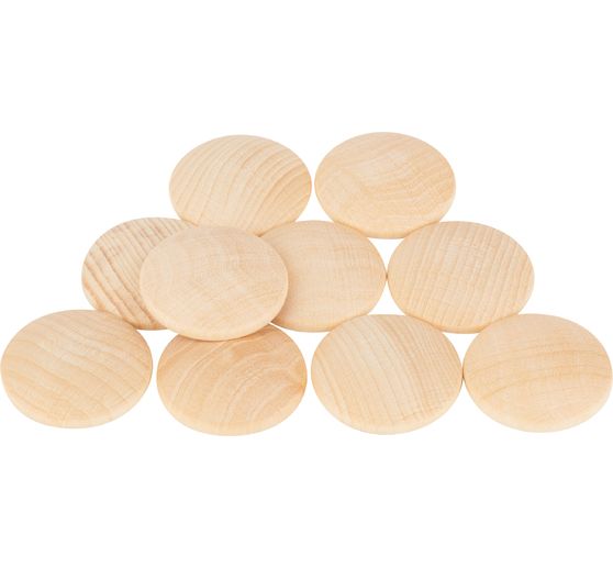 Disques en bois bombés