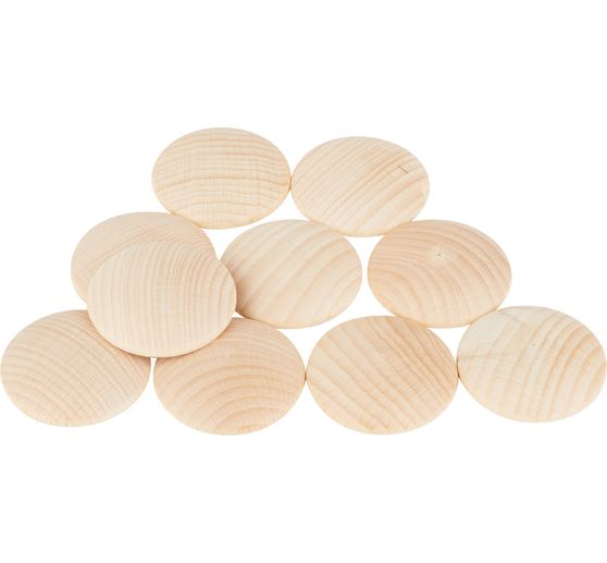Disques en bois bombés