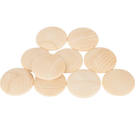 Disques en bois bombés