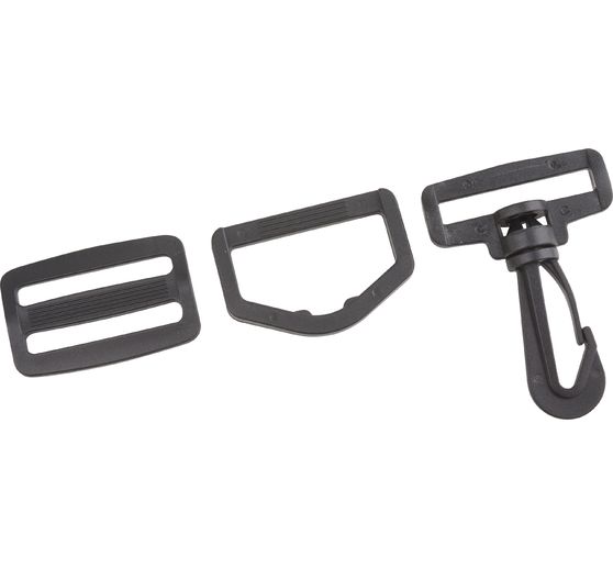 VBS Taschenzubehör-Set "Karabiner, D-Ring und Leiterschnalle", 30-tlg