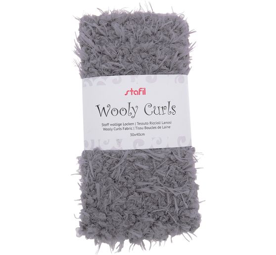Plüsch Stoff "wollige Locken"