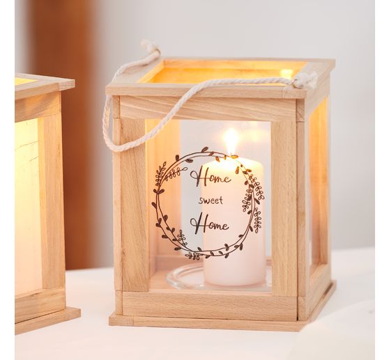 LED-Echtwachskerze "12,5 x 7,5 cm", mit Timer