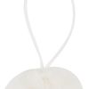 Boule en fausse fourrure « Filis », env. Ø 9 cm, 2 pc. Blanc