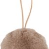 Plush ball "Filis", ca. Ø 9 cm, 2 pieces Taupe