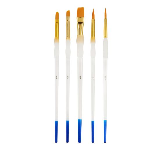 VBS Pinselset mit Softgriff, 5er-Set