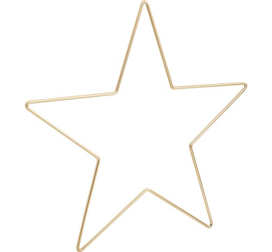 Metallring "Stern", Goldfarben