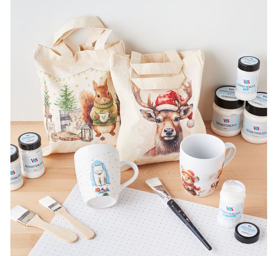 VBS Baumwolltasche, 22 x 26 cm, BW Natur