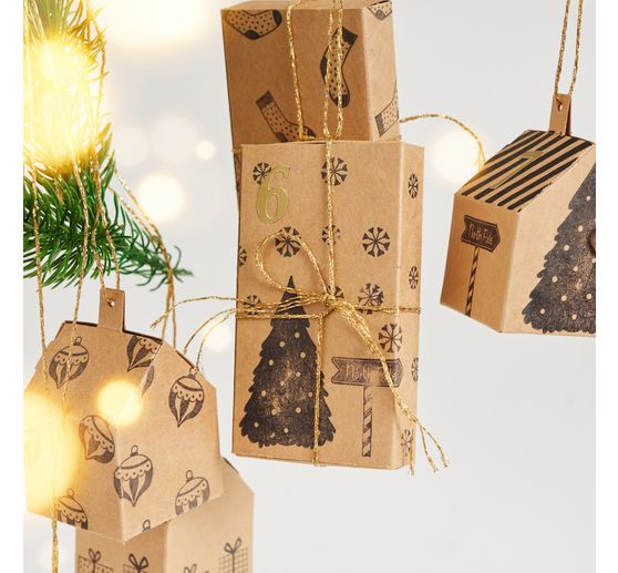 Bo&icirc;tes d'allumettes VBS &laquo; Papier kraft &raquo;, 11 cm