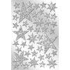 Foam rubber sticker "Stars Silver