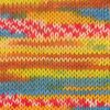Gründl Hot Sock's "Lazise" Pumpkin/Aqua blue/Narcissus/Red/White