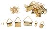 Triangles pour tableaux avec clous, 24 pc.
