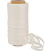 Baumwoll Ringelband "Cottonfield", 5 mm Creme