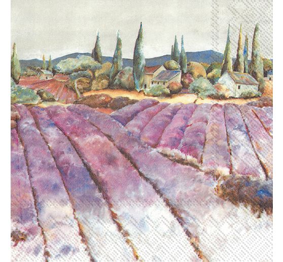 Napkin "Lavender landscape"