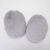 Boules fausse fourrure VBS « Ovale », grand modèle Gris
