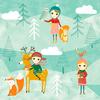 Napkin "Winter story"