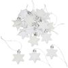 Christmas stars made of plastic White