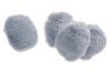 VBS artificial fur ball "Oval small", 4 pieces