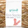 Laine Gründl Eco Socks Life color Camel/Boue/Or/Multicolore
