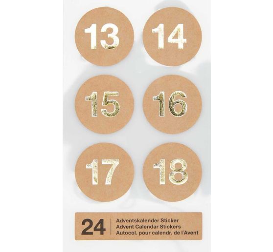 Advent calendar stickers