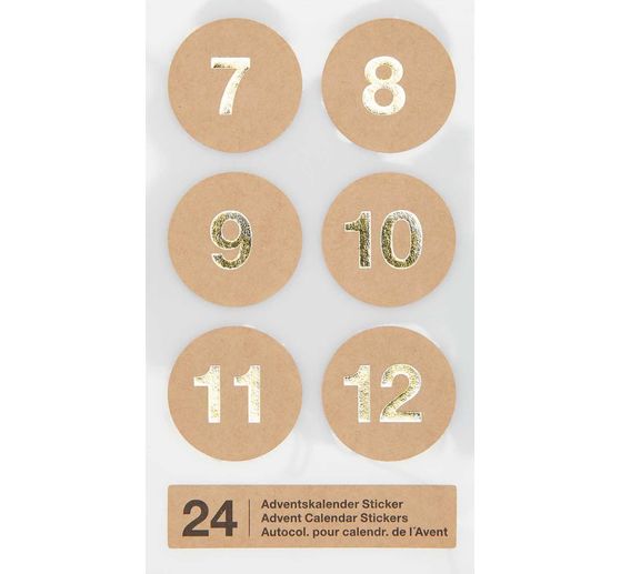 Advent calendar stickers