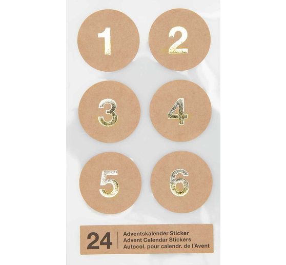 Advent calendar stickers