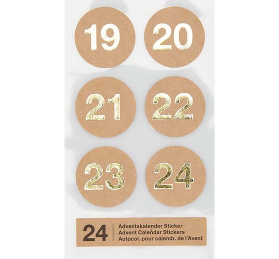 Advent calendar stickers