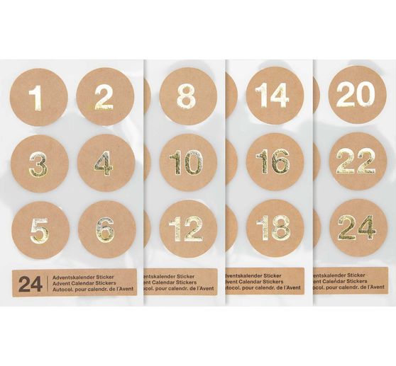 Adventskalender-Sticker