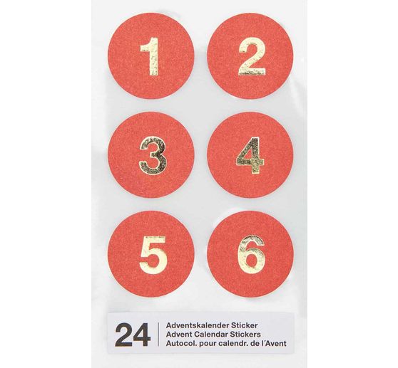 Advent calendar stickers