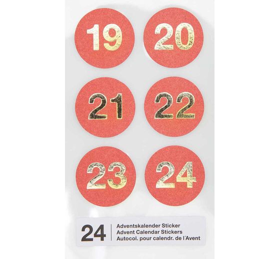 Advent calendar stickers