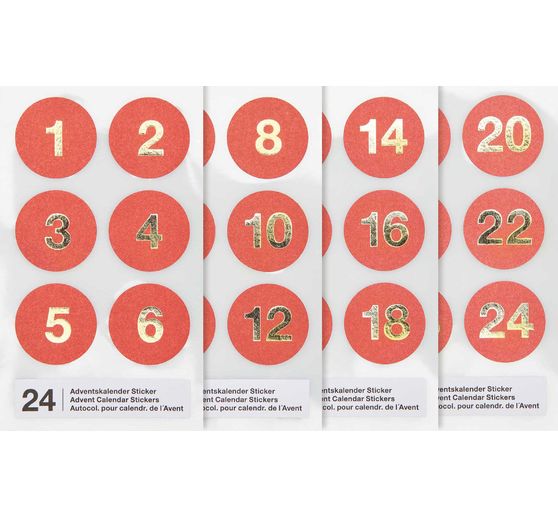 Advent calendar stickers