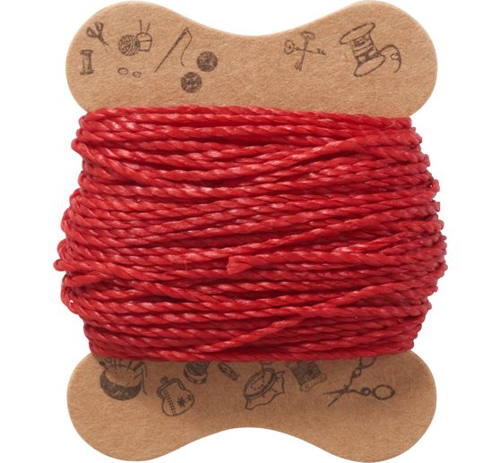 Micro macramé cord, waxed