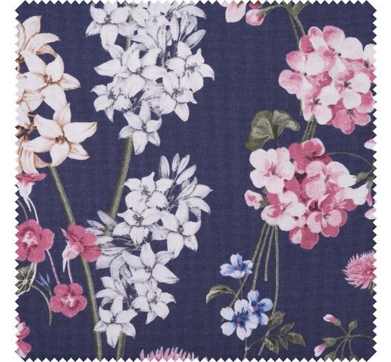 Cotton fabric "Most Beautiful" Flower mix
