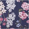 Cotton fabric "Most Beautiful" Flower mix Dark blue