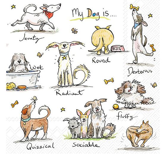 Serviette « Emotion Dogs » 