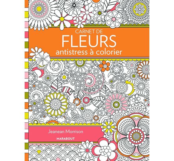 Book "Carnet de fleurs antistress à colorier"