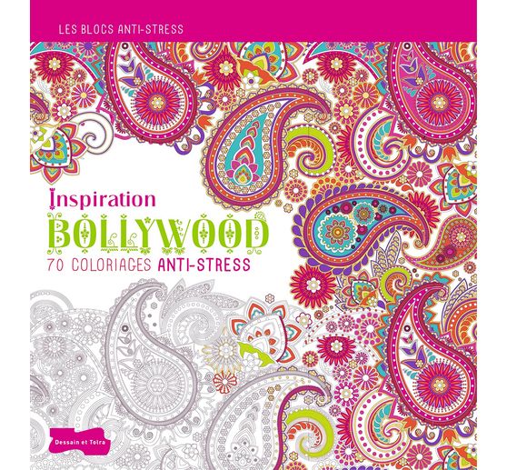 Livre "Inspiration Bollywood - 70 coloriages anti-stress"