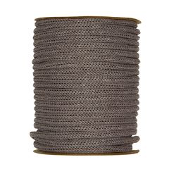 Creative Deco 3mm x 200m Corde Macramé Gris Clair, Fil Coton et Polyester, +/- 0.5 mm Épaisseur, Ficelle Cordelette, Emballage Cadeau Bricolage