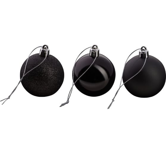 Boules de Noël en plastique, 12 pc.