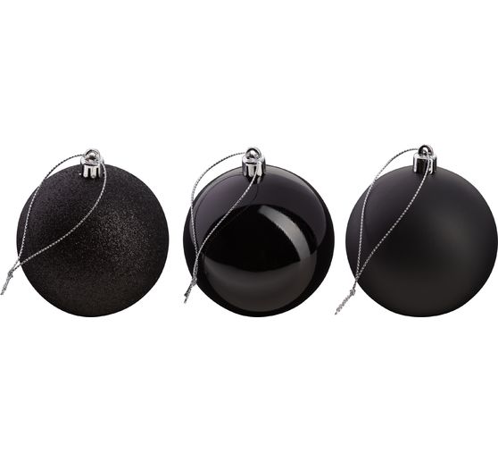 Christmas balls made of plastic, 6 pieces