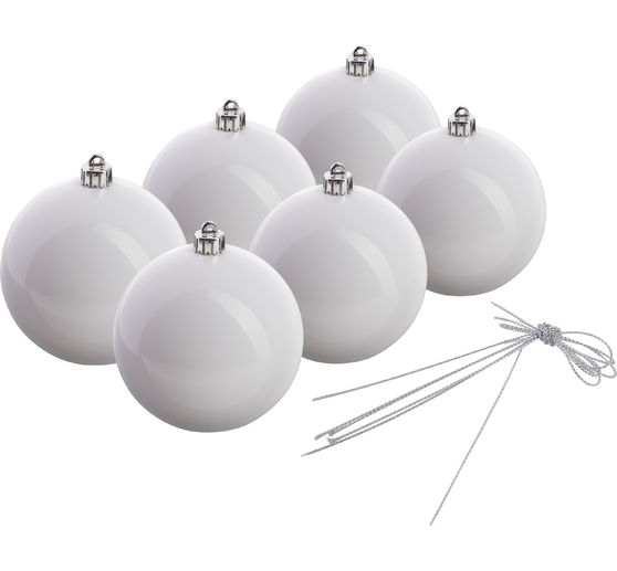 Boules de Noël en plastique, Ø 100 mm