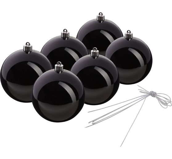Boules de Noël en plastique, Ø 100 mm
