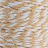 Cotton cord, 2 mm, roll of 25 m Brown/White