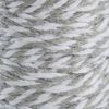 Cordelette coton, 2 mm, rouleau de 25 m Gris-Blanc