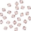 Perles à facettes scintillantes en verre, 4 mm Light Rose